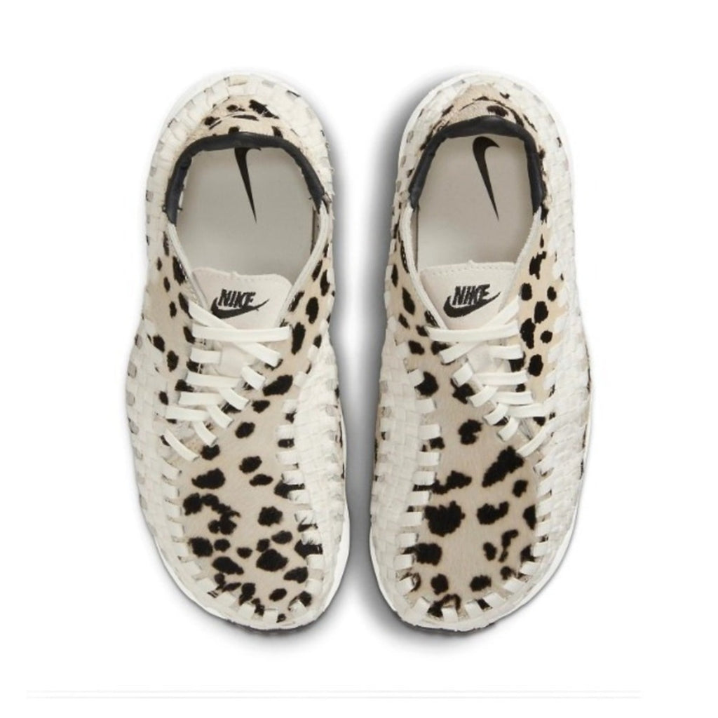 Nike Air Footscape Woven White Cow Print FB1959-102 Womens Size 9 Sneakers