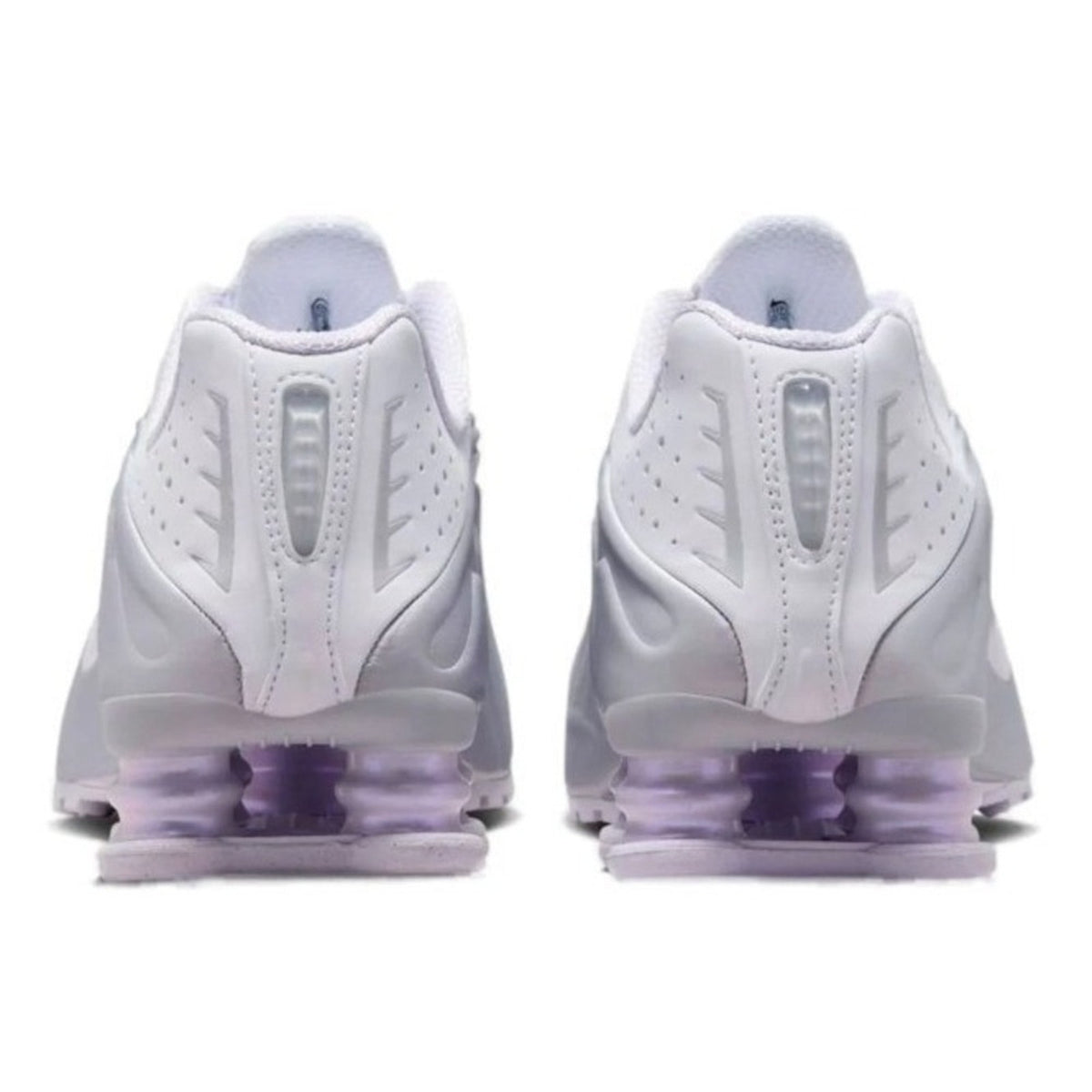 Nike Womens Shox R4 White Metallic Platinum HF5076-100 Size 8 Running Shoes