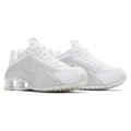 Nike Women Shox R4 White Bright Crimson Metallic Silver AR3565-101 Size 7