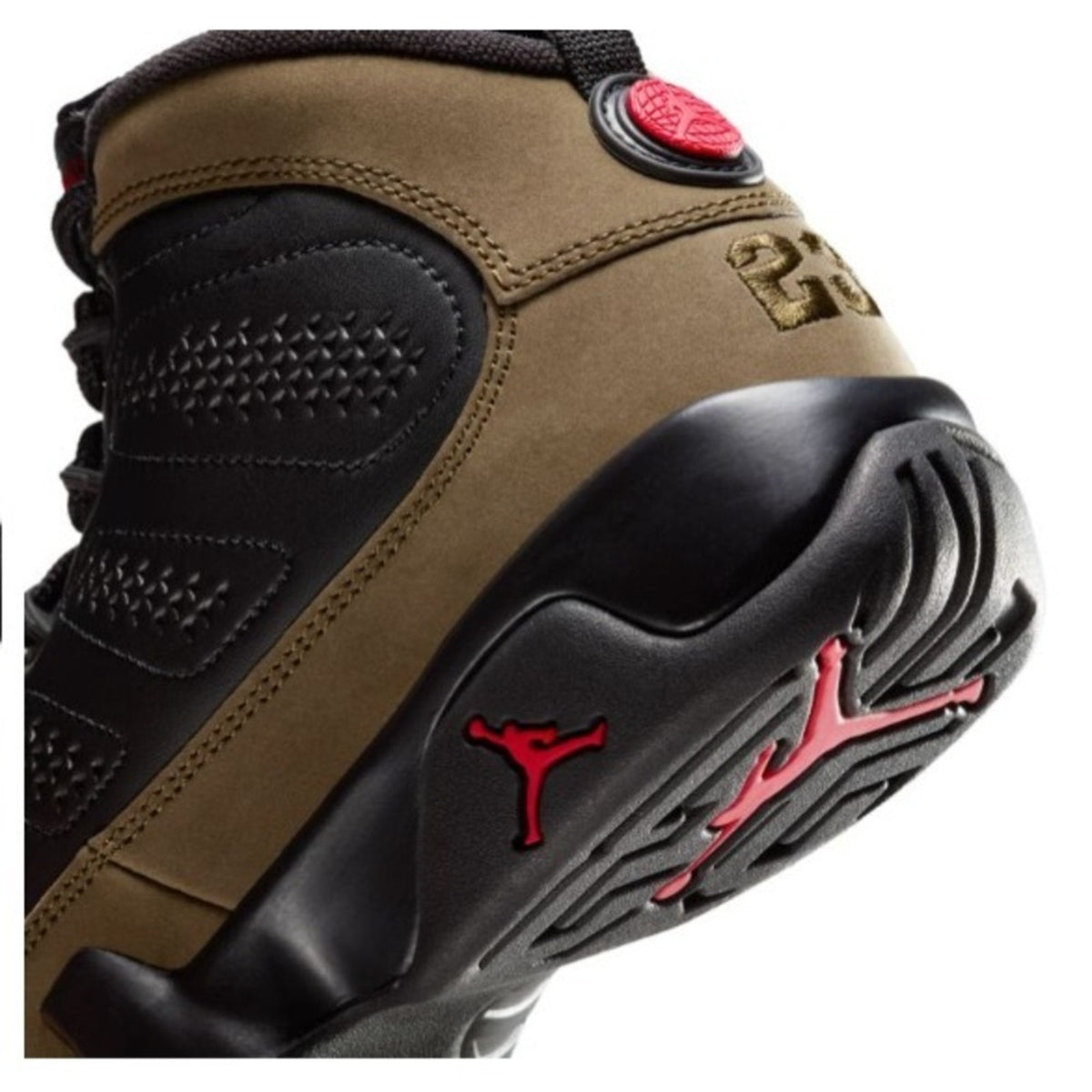 Nike Air Jordan 9 Retro GS‎ Black/Olive Kids HV4574 030 - Size 6Y