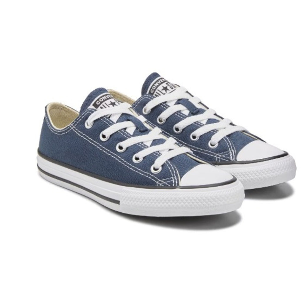 Converse Chuck Taylor All Star Low Top Sneakers Navy Blue Canvas Size 3