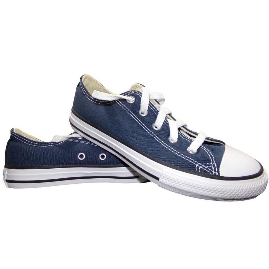 Converse Chuck Taylor All Star Low Top Sneakers Navy Blue Canvas Size 3
