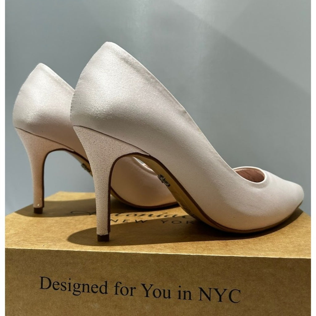 Antonia Saint NY Victoria‎ Pumps Heel 3.0 Soft Pink Satin, Size 9.5