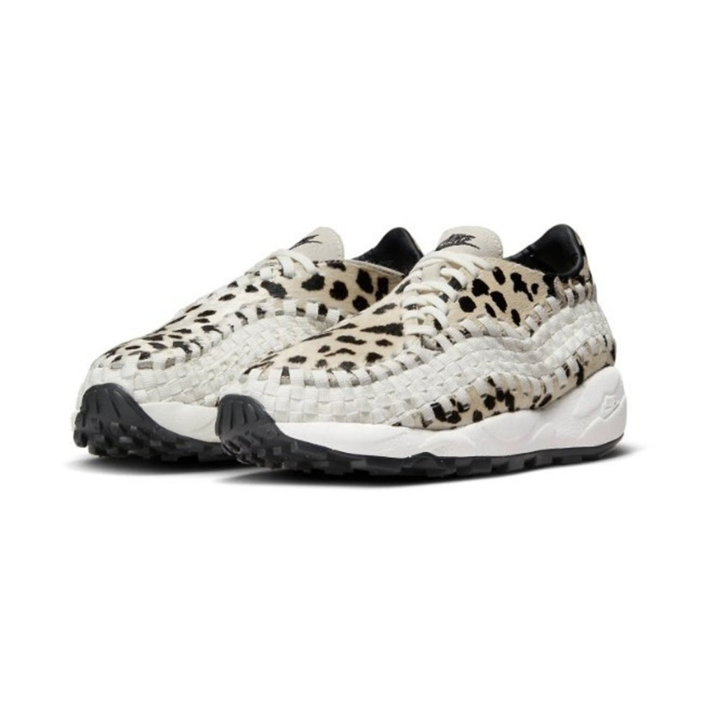 Nike Wmns Air Footscape Woven White Cow Print FB1959-102 Womens 14 Mens 12.5