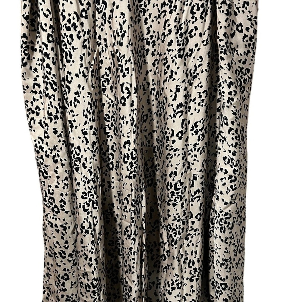 J.Jill Tafee Abstract Animal Print A-Line Midi Skirt Womens 2X Tan Black