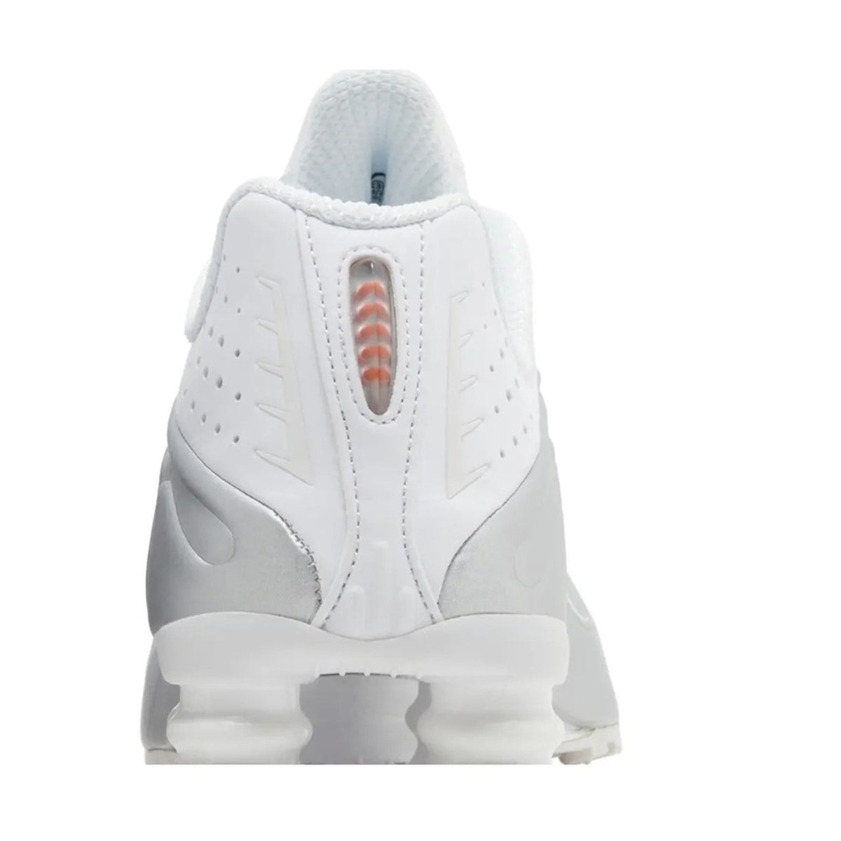 Nike Women Shox R4 White Bright Crimson Metallic Silver AR3565-101 Size 7