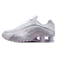Nike Womens Shox R4 White Metallic Platinum HF5076-100 Size 8 Running Shoes