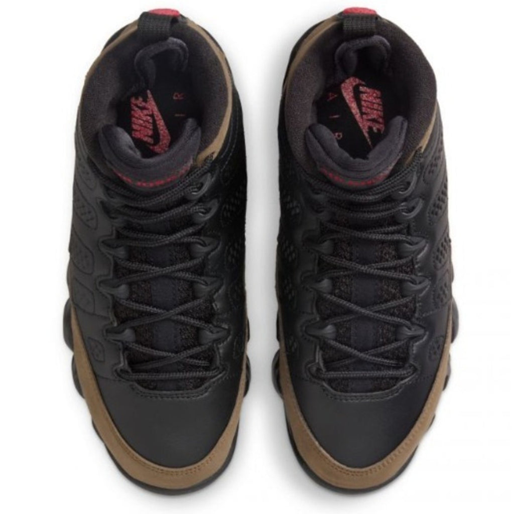 Nike Air Jordan 9 Retro GS‎ Black/Olive Kids HV4574 030 - Size 6Y