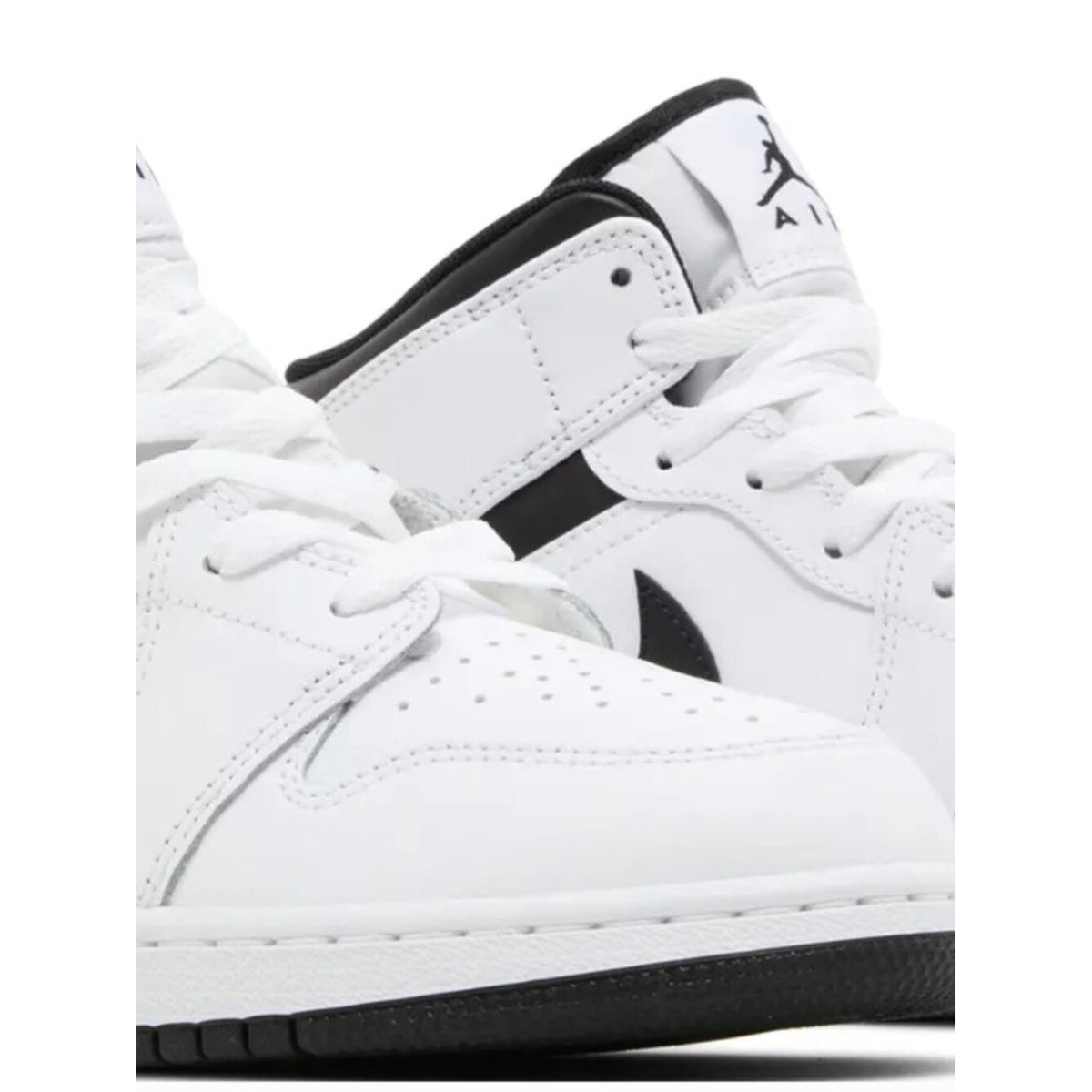Nike‎ Air Jordan 1 Mid GS 'White Black' DQ8423-132 Size US 6.5Y