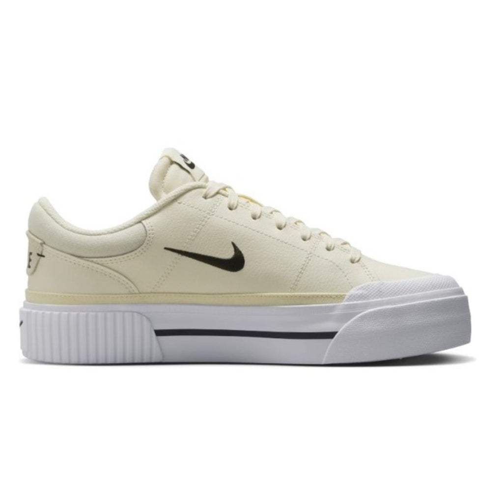 Nike Court Legacy Lift Pale Ivory White Platform Sneakers FV5526-101 Womens 6.5