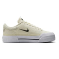Nike Court Legacy Lift Pale Ivory White Platform Sneakers FV5526-101 Womens 6.5