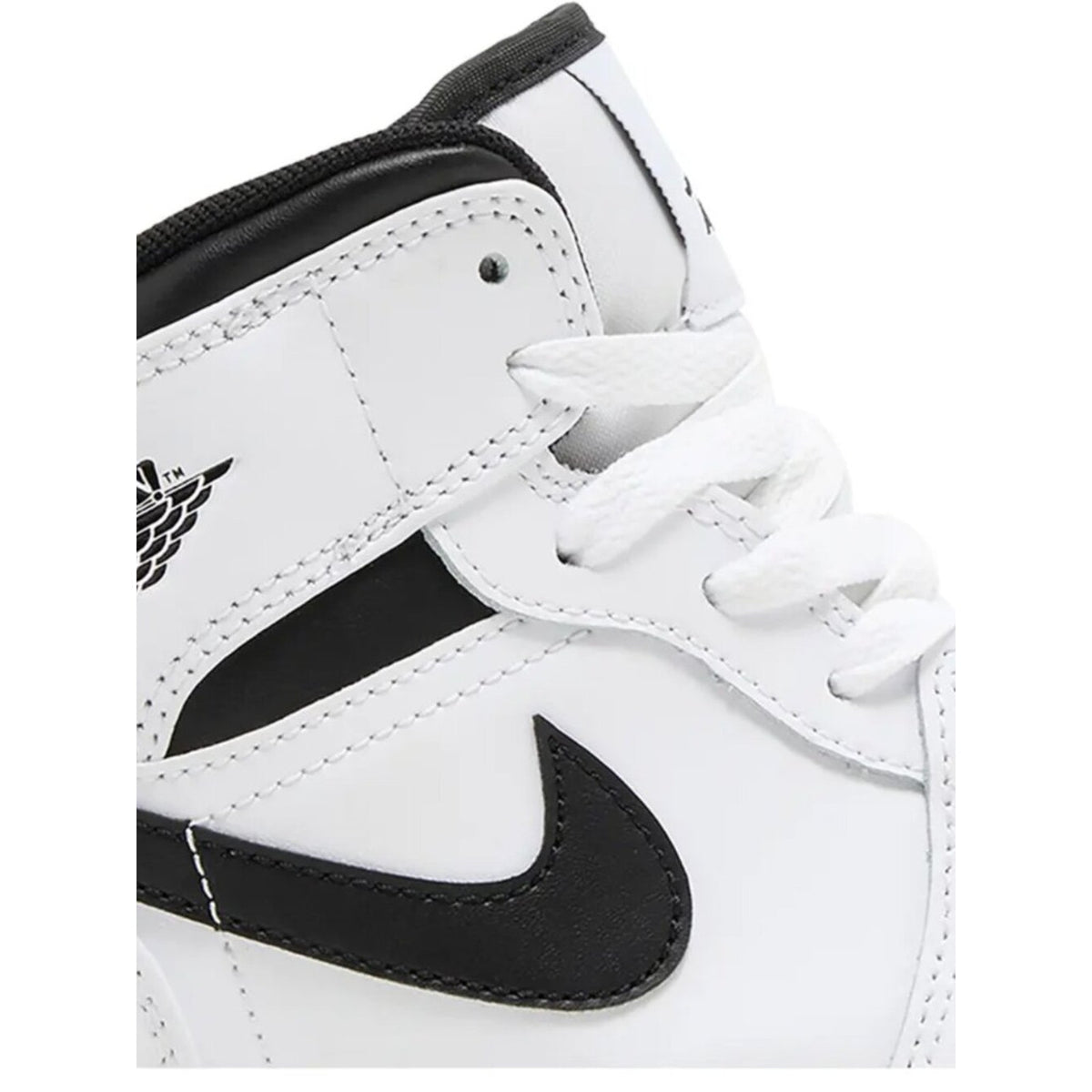Nike‎ Air Jordan 1 Mid GS 'White Black' DQ8423-132 Size US 6.5Y