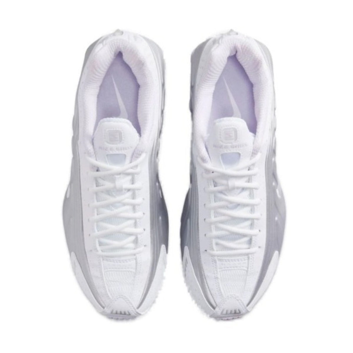 Nike Womens Nike Shox R4 White Metallic Platinum HF5076-100 Size 7.5