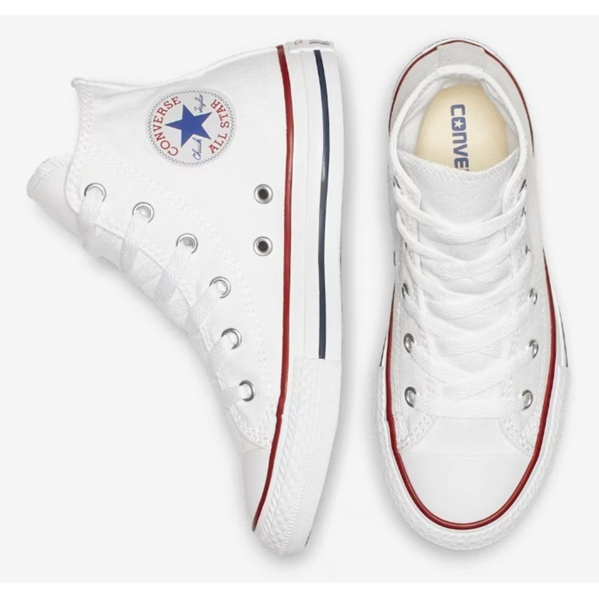 Converse Chuck Taylor‎ All Star High Top Sneakers White Size 2.5