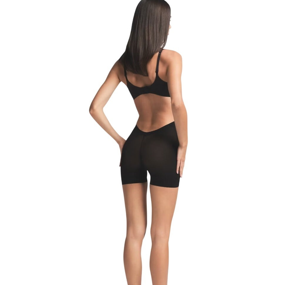 Skims Sheer Sculpt Low Back Short Onyx Black BO-SHO-9391 Small