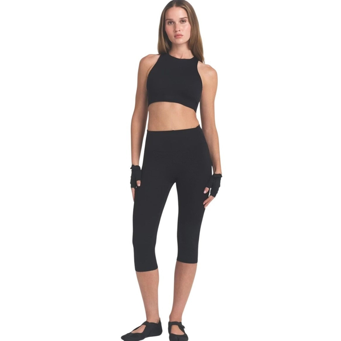 Nike x Skims Matte Crop Legging Obsidian blac3X LEG-LEG-9884W 17 Inch Inseam