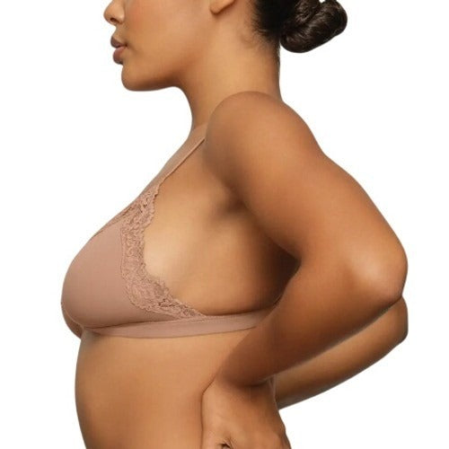 Skims Fits Everybody Lace Triangle Bralette Sienna BR-TRI-2682 Brown 3X