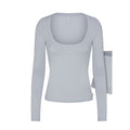 Skims Sleep Scoop Neck Top Sleep ST-SST-11138W Zen Blue Medium