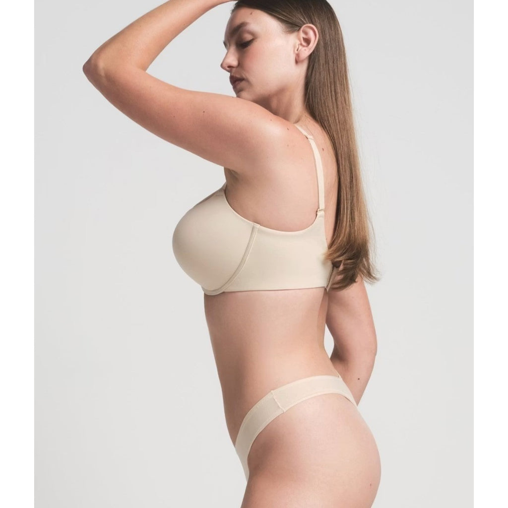 Skims Fits Everybody Push Up Demi Bra Sand Underwire BR-UWR-2295 32DDDD