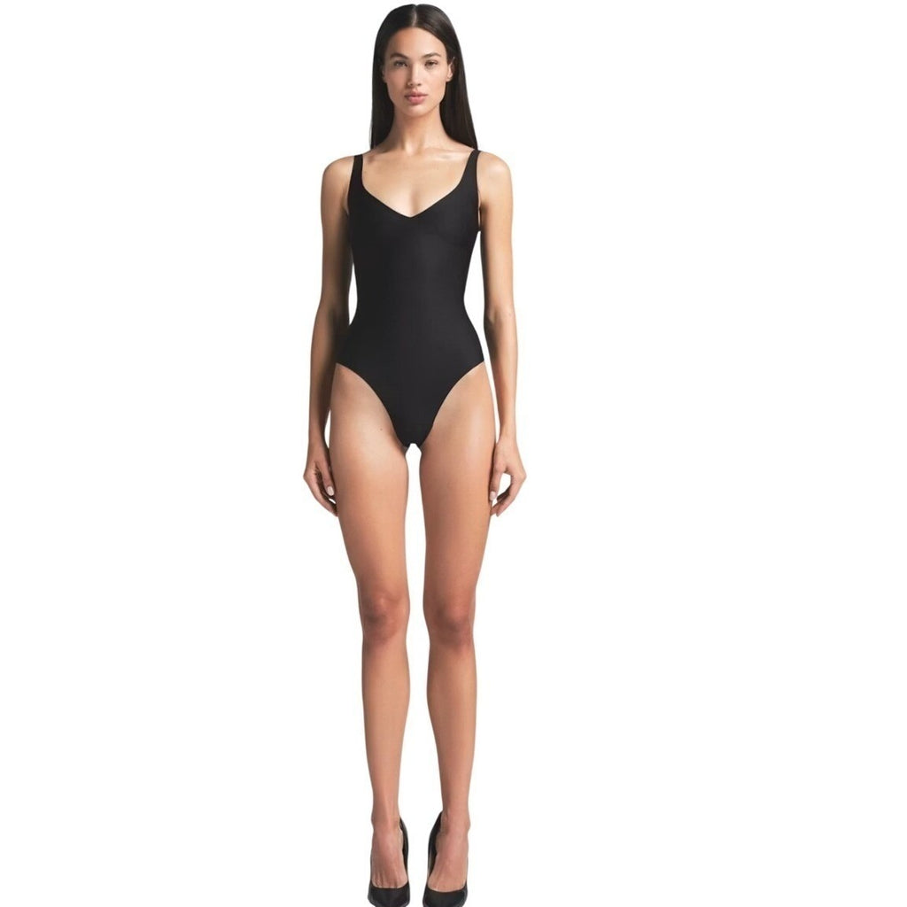 Skims Body CS Plunge Bodysuit Onyx Black BD-THG-9551W Medium