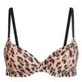 Skims Fits Everybody T-Shirt Bra Sienna Jaguar Print BA-DEM-9221 36DDD