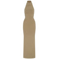 Skims Smooth Lounge Halter Dress AP-DRS-2042 Khaki  4X