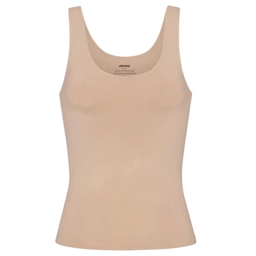 Skims Fits Everybody Smoothing Seamless Crop Tank Top Clay Small