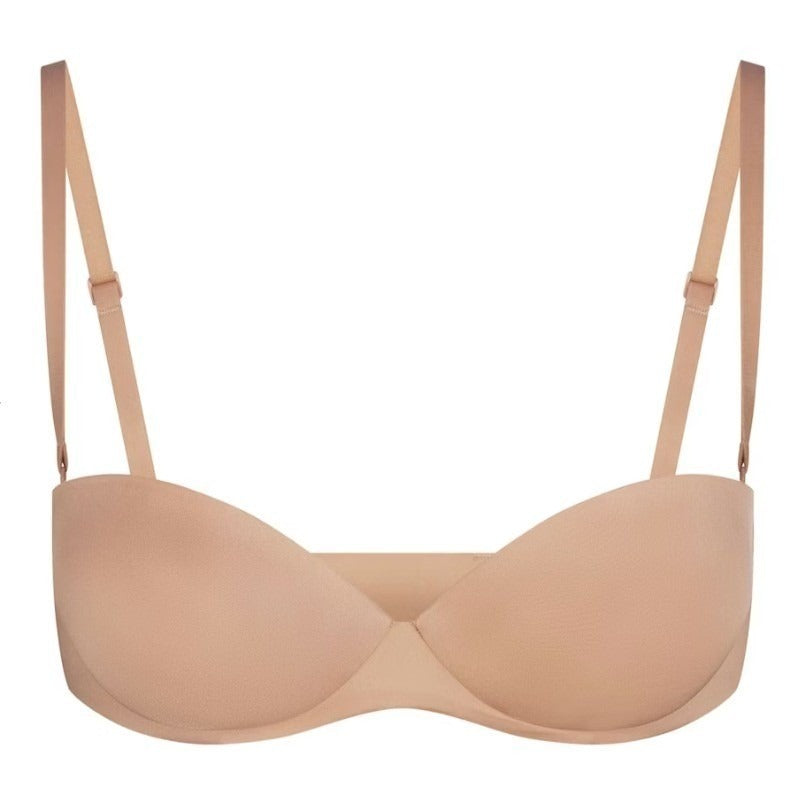 Skims Ultimate Push-Up Strapless Bra BA-BAN-9056 Clay Tan 34C
