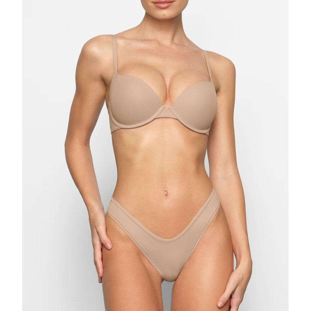 Skims Fits Everybody Push Up Demi Bra Clay BR-UWR-2295 36D
