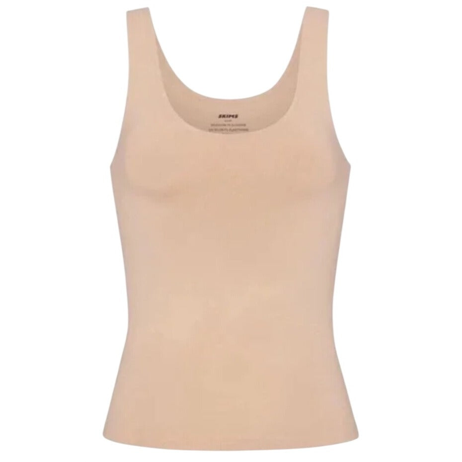 Skims Fits Everybody Smoothing Seamless Crop Tank Top Clay Small