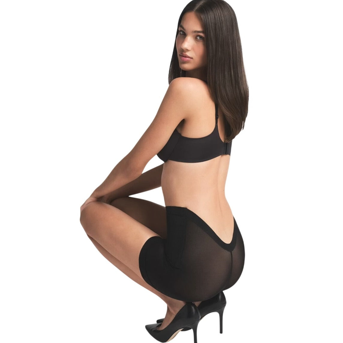 Skims Sheer Sculpt Low Back Short Onyx Black BO-SHO-9391 Small