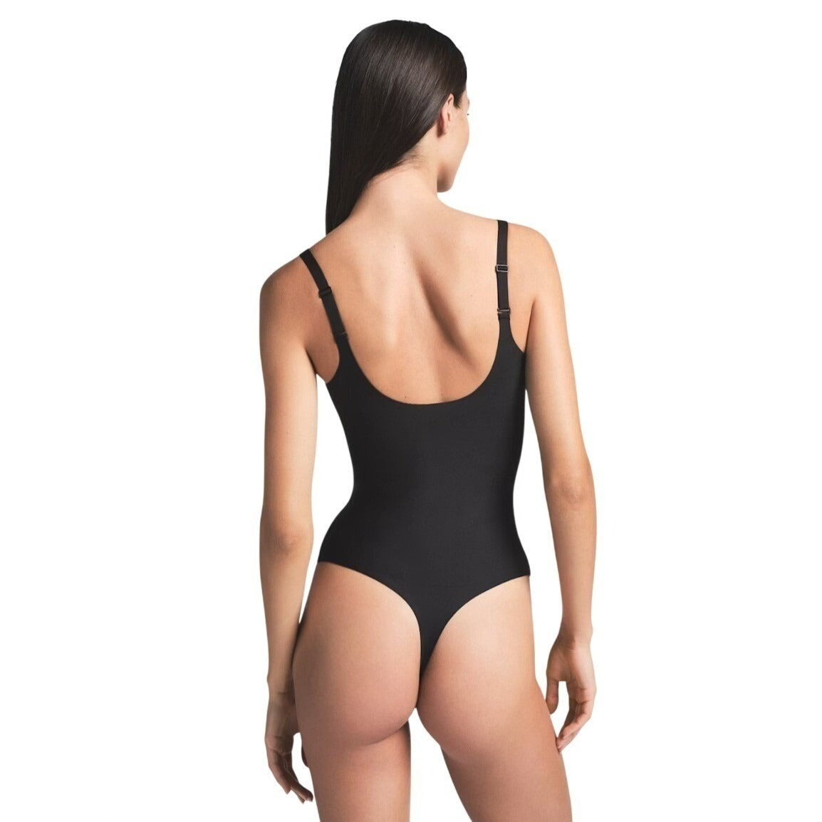 Skims Body CS Plunge Bodysuit Onyx Black BD-THG-9551W Medium