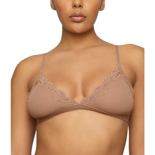 Skims Fits Everybody Lace Triangle Bralette Sienna BR-TRI-2682 Brown 3X