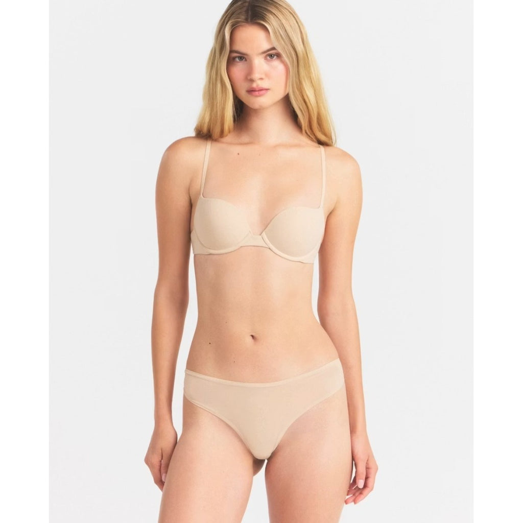 Skims Fits Everybody Push Up Demi Bra Sand Underwire BR-UWR-2295 38C