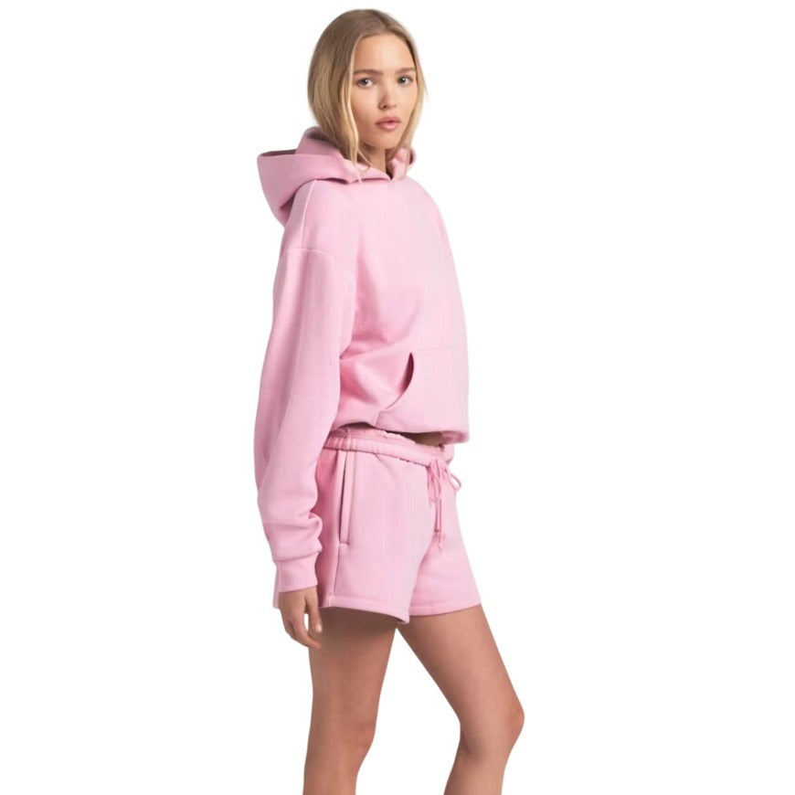Skims Cotton Fleece Classic Pullover Hoodie Pink Halite PL-PLO-8365W XL