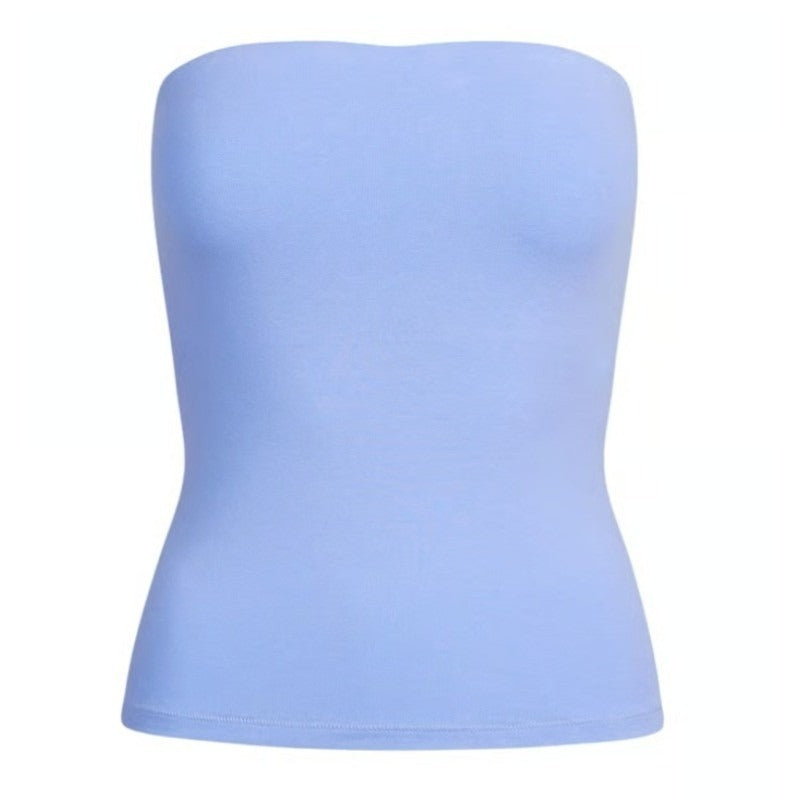 Skims Cotton Jersey Tube Top Blue Violet TP-TUB-9645W Strapless Tank 3X