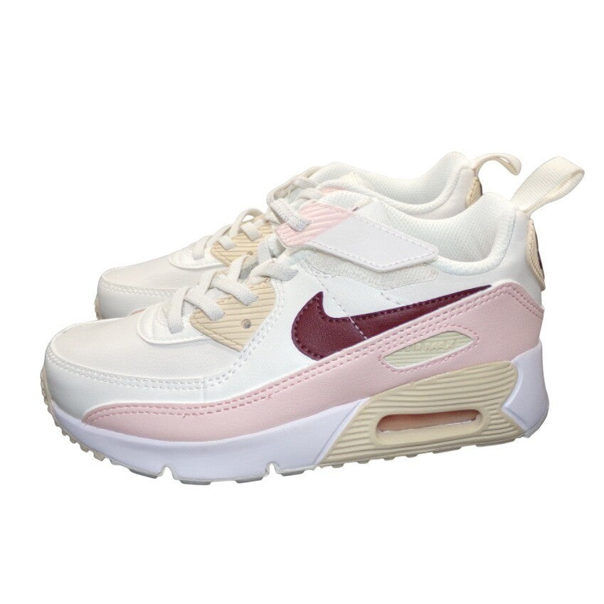 Nike Air Max 90 Girls Phantom/Echo Pink/Sail/Dark Team Red Size 1.5