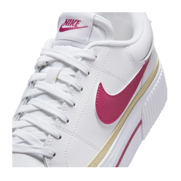 Nike Court Legacy Lift White Sweet Beet Womens Platform Shoes DM7590-112 Size 6