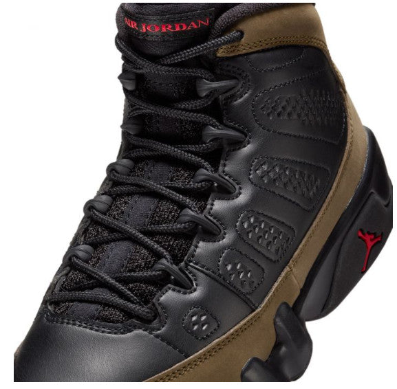 Nike Air Jordan 9 Retro GS Black/Olive Kids HV4574 030 - Size 6Y