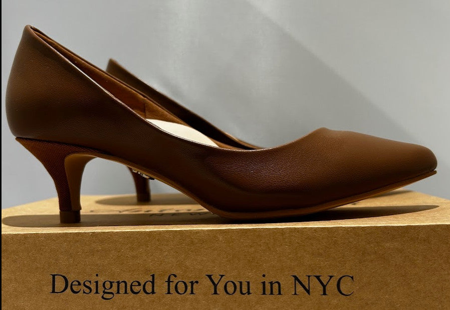 Antonia Saint Vicky Pumps 40MM Heels Cocoa, Size 9