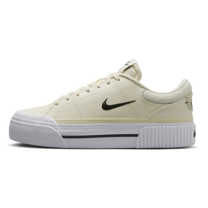 Nike Court Legacy Lift Pale Ivory White Platform Sneakers FV5526-101 Womens 6.5