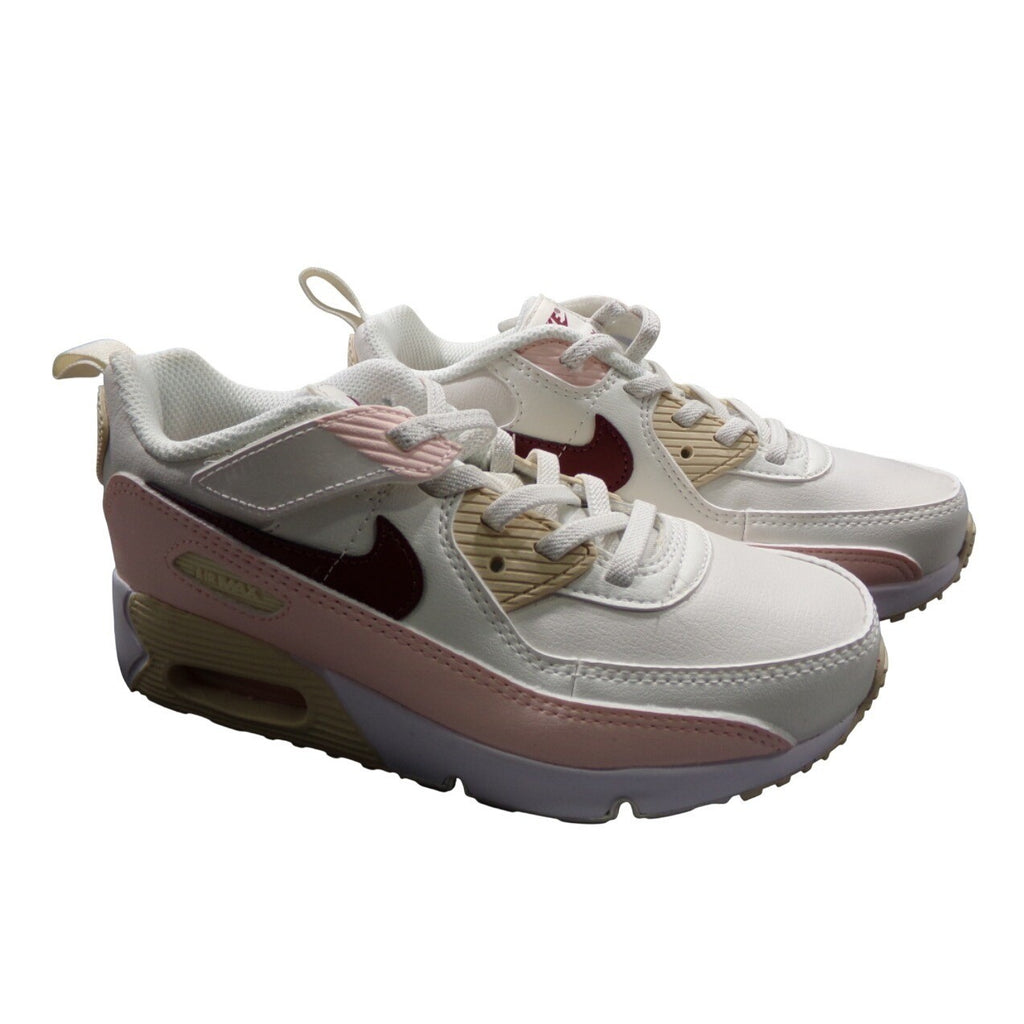 Nike Air Max 90 Girls Phantom/Echo Pink/Sail/Dark Team Red Size 1.5