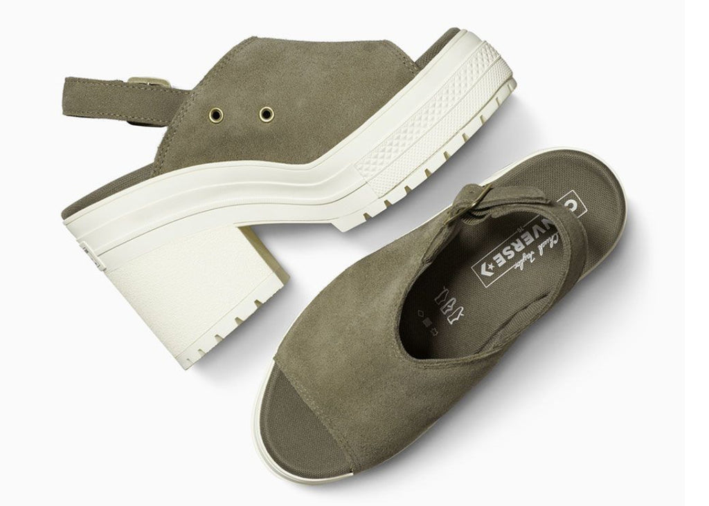 Converse Chuck 70 De Luxe Heel Mule Slip On Taupe A15071 Size 11