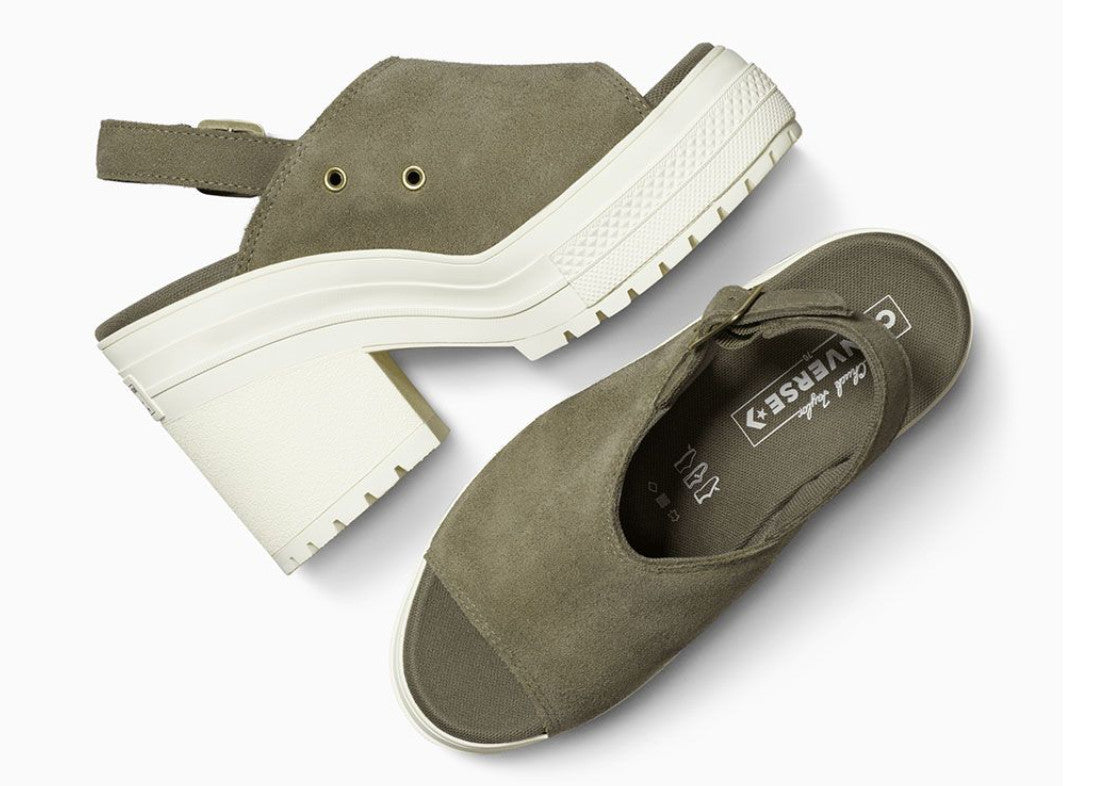 Converse Chuck 70 De Luxe Heel Mule Slip On Taupe A15071 Size 11