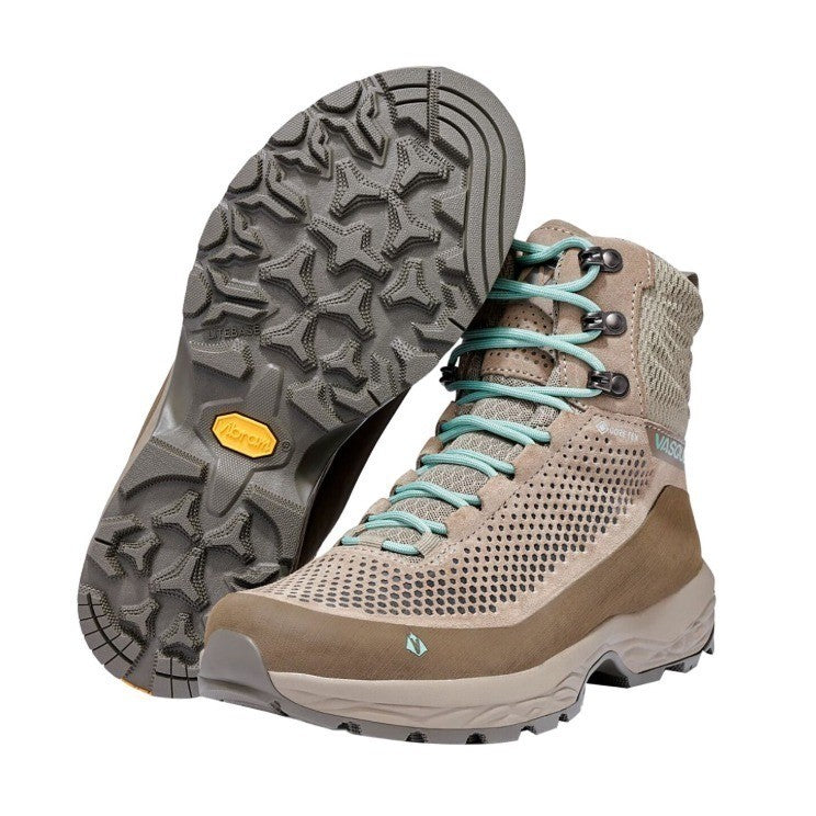 Vasque Torre AT GTX Hiking Boots Womens 9M Gore-Tex Vibram Brown Teal 07515W