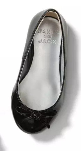 Janie and Jack Patent Bow Ballet Flat Size 8