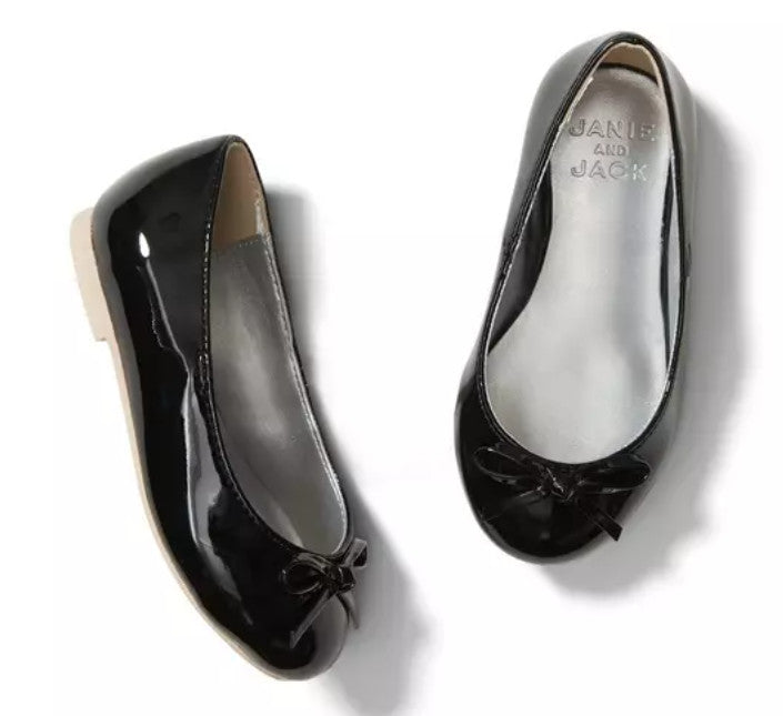 Janie and Jack Patent Bow Ballet Flat Size 8