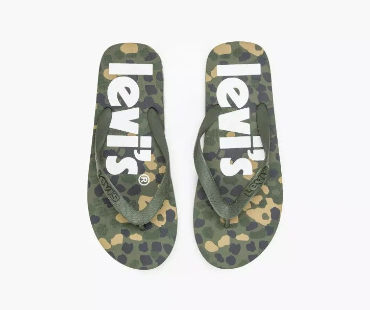 Levi's Men's Dixon Green Flip Flops D6565-0010 Size 11.5