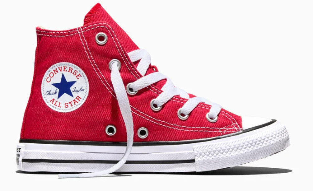 Converse Chuck Taylor All Star High Top Sneaker Red Size 2