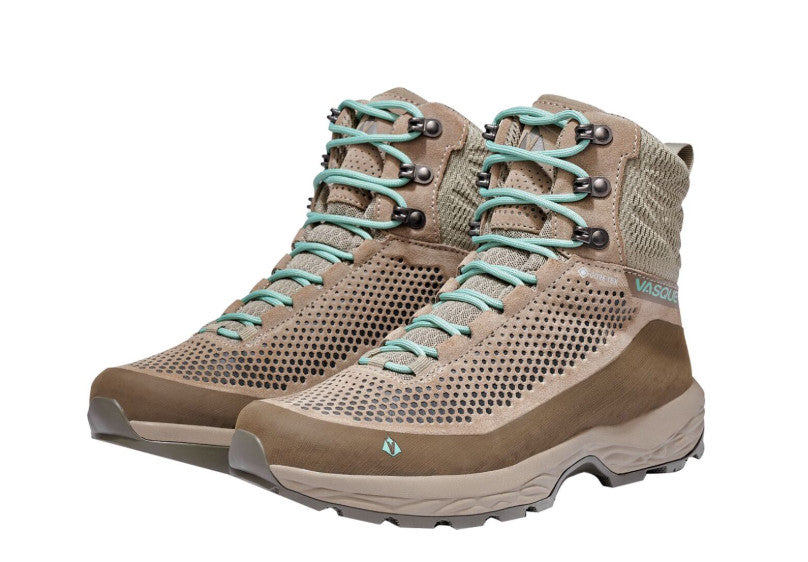 Vasque Torre AT GTX Hiking Boots Womens 9 Brown Teal Waterproof GORE-TEX Vibram